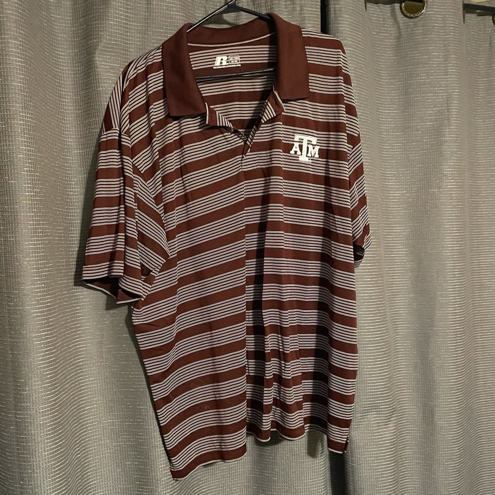 Texas A&M Russell Athletic Polo shirt 3XL